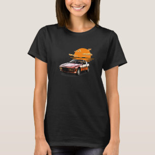 Retro Vintage Sunset Car Tuning & Gaming T-Shirt
