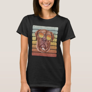 Retro Vintage Sunset French Bulldog Mom Dad T-Shirt