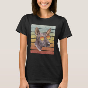 Retro Vintage Sunset Mexican Hairless Mum Dad T-Shirt