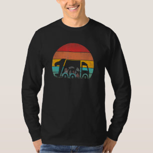 Retro Vintage Sunset Recycling Trash Kids Garbage T-Shirt
