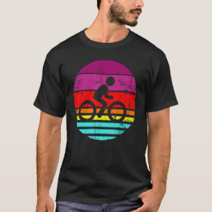 Retro Vintage Sunset Summer Vacation Bike Bicycle T-Shirt