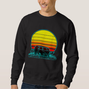 Retro Vintage Sunset Van Surf Sweatshirt