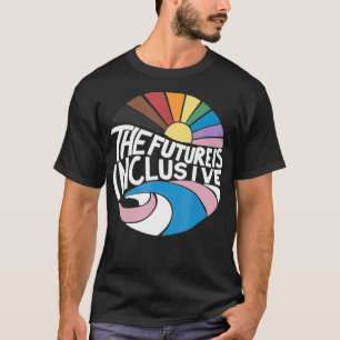 Retro Vintage The Future Is Inclusive LGBT Gay Rig T-Shirt