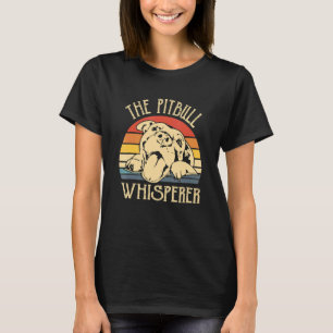 Retro Vintage The Pitbull Whisperer Retro Dog T-Shirt