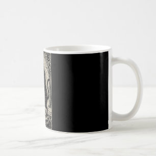 Retro Vintage The Yule Cat Tarot Card Dark Christm Coffee Mug