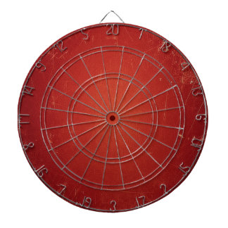 Retro Vintage Tomato Red Pattern. Fashion Colour Dartboard