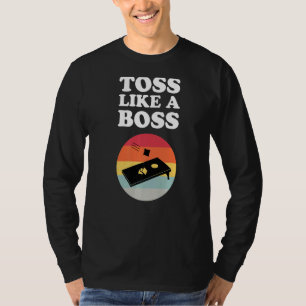 Retro Vintage Toss Like A Boss Cornhole Player Me T-Shirt