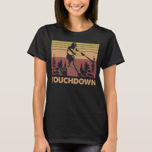 Retro Vintage Touchdown Baseball Softball Hitter T-Shirt