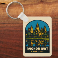 Retro Vintage Travel Angkor Wat Cambodia