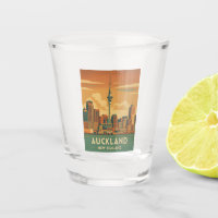 Retro Vintage Travel Auckland New Zealand City