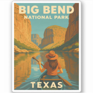 Retro Vintage Travel Big Bend National Park Texas