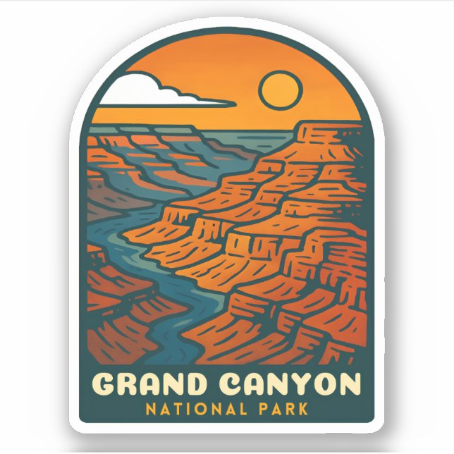 Retro Vintage Travel Grand Canyon National Park (Front)