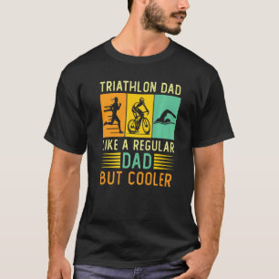 Retro Vintage Triathlon Dad Father's Day Triathlet T-Shirt