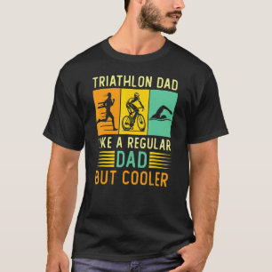 Retro Vintage Triathlon Dad Father's Day Triathlet T-Shirt
