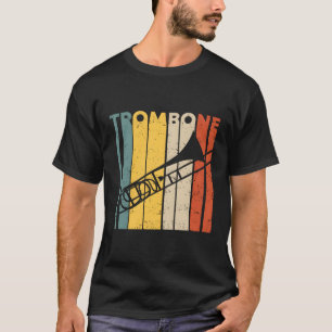 Retro Vintage Trombone Marching Band Trombonist I T-Shirt