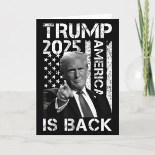 Retro Vintage Trump America Is Back 2025 Trump Fla Card