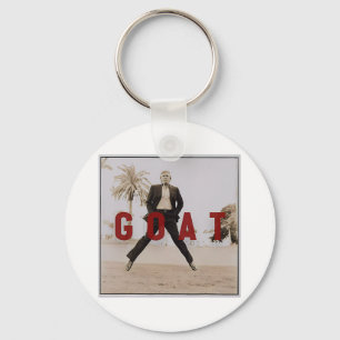 Retro Vintage Trump GOAT Middle Finger Felon Presi Key Ring
