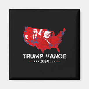 Retro Vintage Trump Vance 2024 We The People Elect Magnet
