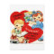 Retro Vintage Valentine book fun postcard