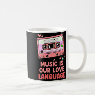 Retro Vintage Valentines Day Cette 80s Men Wo  Coffee Mug