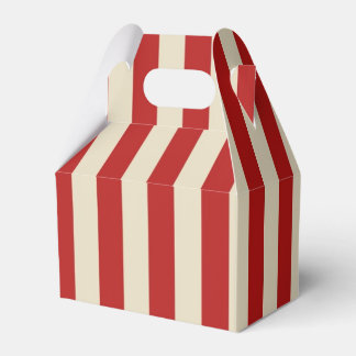 Retro Vintage Vertical PopCorn Classic Stripes Favour Box