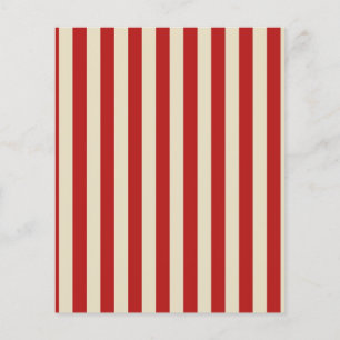 Retro Vintage Vertical PopCorn Classic Stripes Flyer