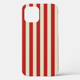 Retro Vintage Vertical PopCorn Classic Stripes iPhone Case
