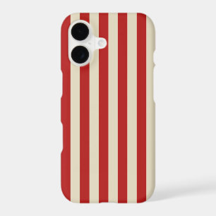 Retro Vintage Vertical Popcorn Stripes in Red