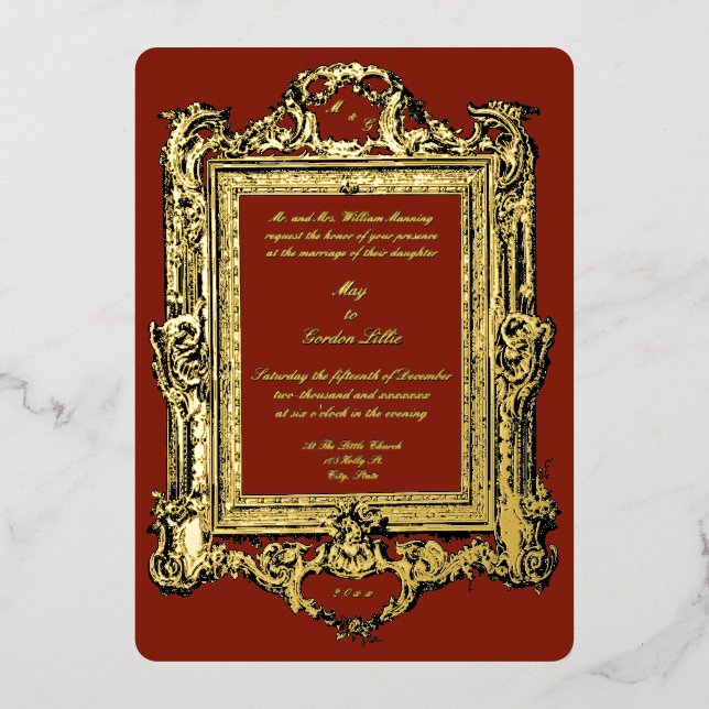 Retro Vintage Victorian Era Baroque Rococo Style (Front)