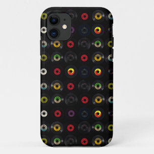 Retro Vintage Vinyl 45 Records iPhone 11 Case