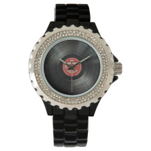 Retro Vintage Vinyl Record Watch - Jewellery &