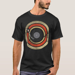 Retro vintage vinyl turntable music 2 T-Shirt