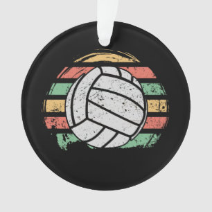 Retro Vintage Volleyball Ornament