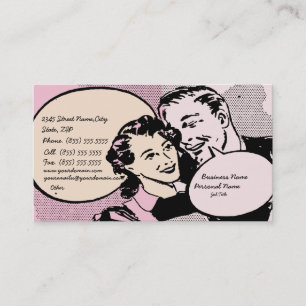 Retro Vintage Wedding Business Business Card