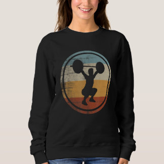 Retro Vintage Weightlifter Weightlifting Powerlift Sweatshirt
