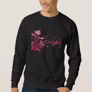 Retro Vintage Western Valentines Cowgirl Boots And Sweatshirt