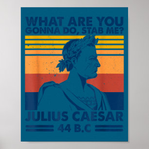 Retro vintage what you gonna do, stab me_ Design Poster