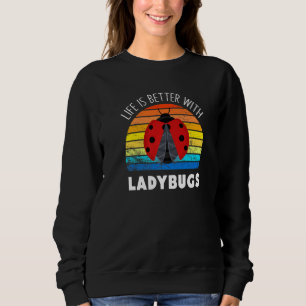 Retro Vintage With Ladybugs Animal Insect Sweatshirt