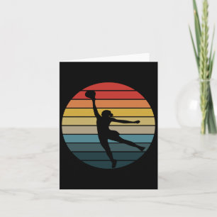 Retro Vintage Wnba Basketball Logo  Card