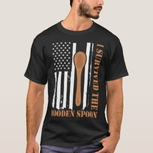 Retro Vintage Wooden Spoon Survivor 6 T-Shirt