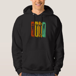 Retro Vintage Wrench Heating Construction Plumber Hoodie