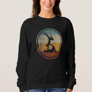 Retro Vintage Yoga Couple Pilates Training Yoga Sweatshirt