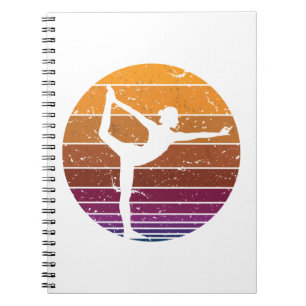 Retro Vintage Yoga Lover Meditation, Buddhist Notebook