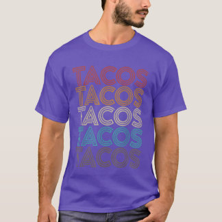 Retro Vintageacos Meican Food Party retro T-Shirt