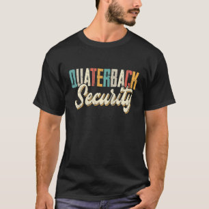 Retro Vintages Quaterback Security Defensive Linem T-Shirt