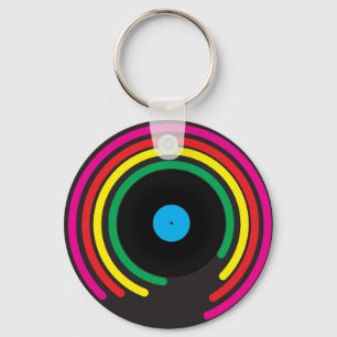 Retro Vinyl Key Ring