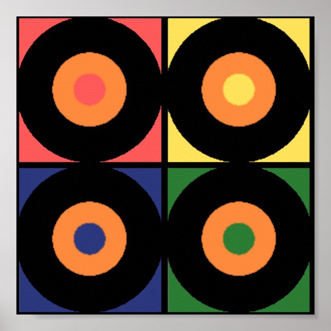 Retro Vinyl Pop Print (Front)