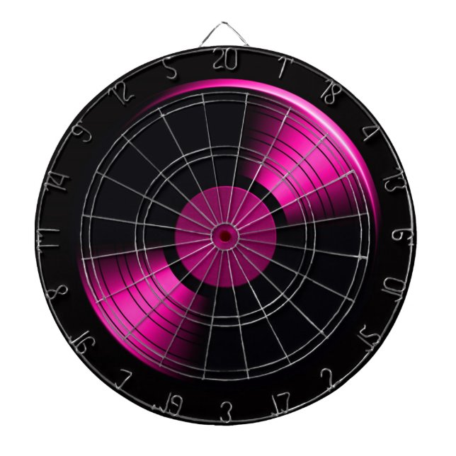 Retro Vinyl Record Album Dartboard (Front)