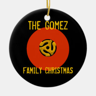 Retro Vinyl Record Christmas Ornament