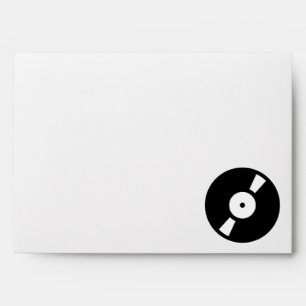 retro vinyl record envelope